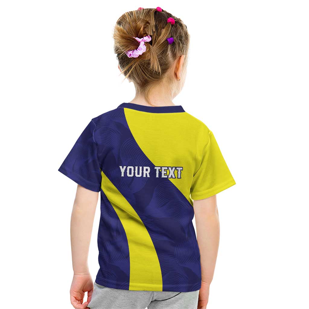 Felis dia di Bandera Curacao Personalized Kid T Shirt Curacao Flag Style - Wonder Print Shop