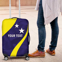Felis dia di Bandera Curacao Personalized Luggage Cover Curacao Flag Style - Wonder Print Shop