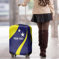 Felis dia di Bandera Curacao Personalized Luggage Cover Curacao Flag Style - Wonder Print Shop