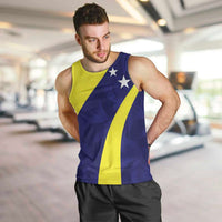 Felis dia di Bandera Curacao Personalized Men Tank Top Curacao Flag Style - Wonder Print Shop