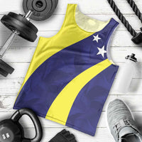 Felis dia di Bandera Curacao Personalized Men Tank Top Curacao Flag Style - Wonder Print Shop