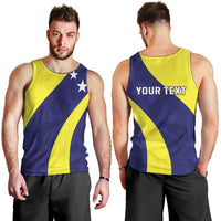 Felis dia di Bandera Curacao Personalized Men Tank Top Curacao Flag Style - Wonder Print Shop