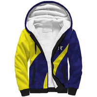Felis dia di Bandera Curacao Personalized Sherpa Hoodie Curacao Flag Style - Wonder Print Shop