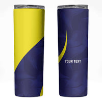 Felis dia di Bandera Curacao Personalized Skinny Tumbler Curacao Flag Style - Wonder Print Shop