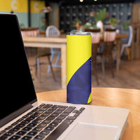 Felis dia di Bandera Curacao Personalized Skinny Tumbler Curacao Flag Style - Wonder Print Shop