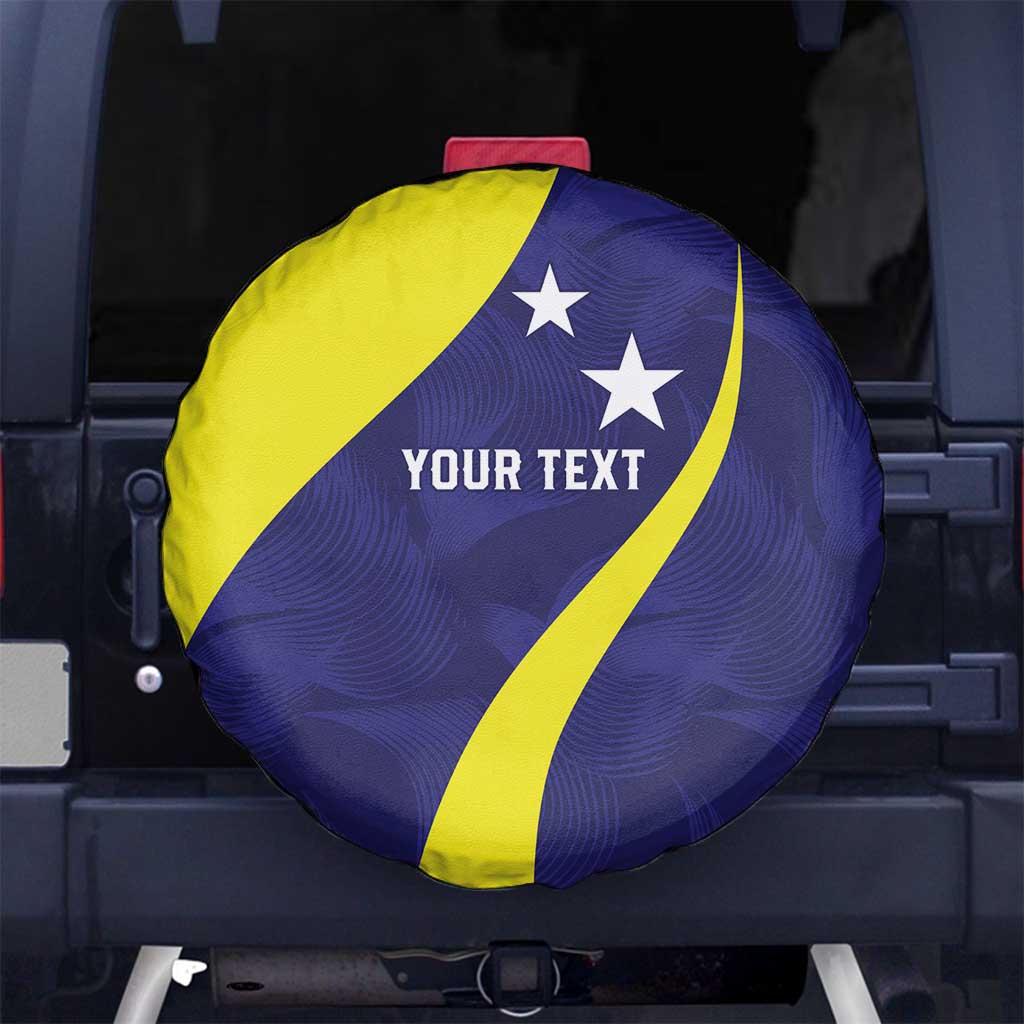 Felis dia di Bandera Curacao Personalized Spare Tire Cover Curacao Flag Style - Wonder Print Shop