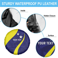 Felis dia di Bandera Curacao Personalized Spare Tire Cover Curacao Flag Style - Wonder Print Shop