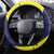 Felis dia di Bandera Curacao Steering Wheel Cover Curacao Flag Style - Wonder Print Shop