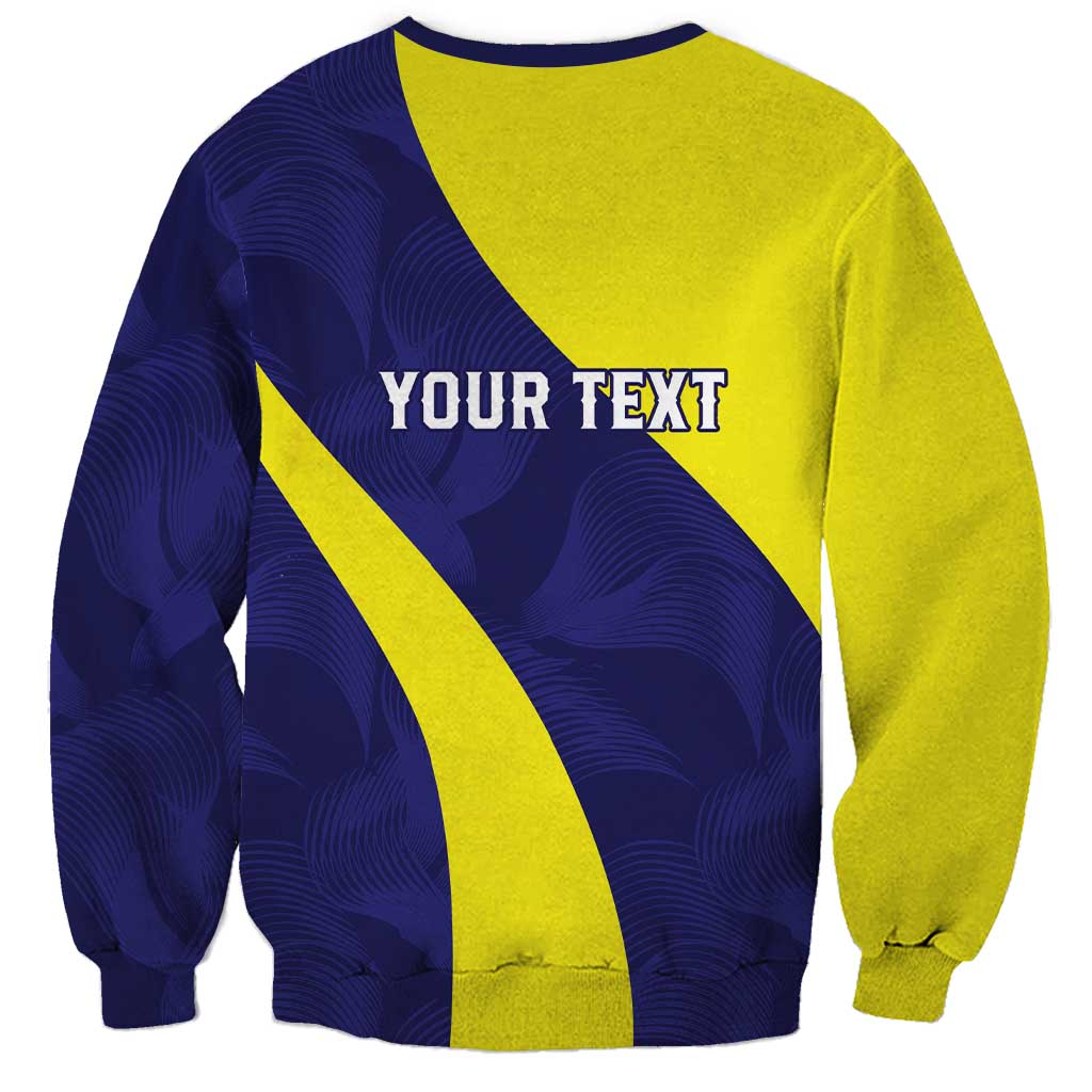 Felis dia di Bandera Curacao Personalized Sweatshirt Curacao Flag Style - Wonder Print Shop