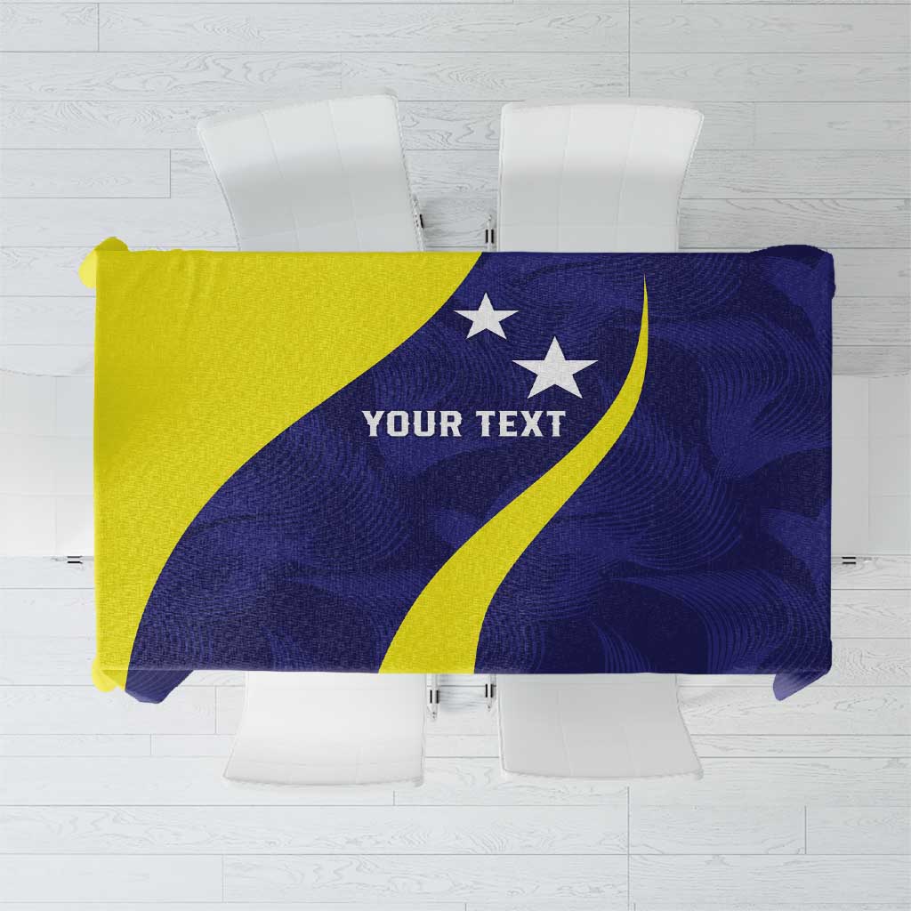 Felis dia di Bandera Curacao Personalized Tablecloth Curacao Flag Style - Wonder Print Shop