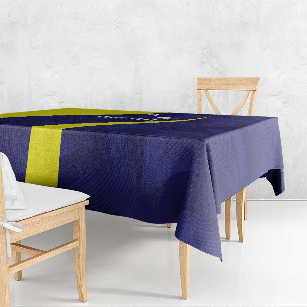 Felis dia di Bandera Curacao Personalized Tablecloth Curacao Flag Style - Wonder Print Shop