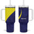 Felis dia di Bandera Curacao Personalized Tumbler With Handle Curacao Flag Style - Wonder Print Shop