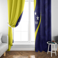 Felis dia di Bandera Curacao Personalized Window Curtain Curacao Flag Style - Wonder Print Shop