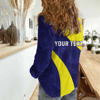 Felis dia di Bandera Curacao Personalized Women Casual Shirt Curacao Flag Style - Wonder Print Shop