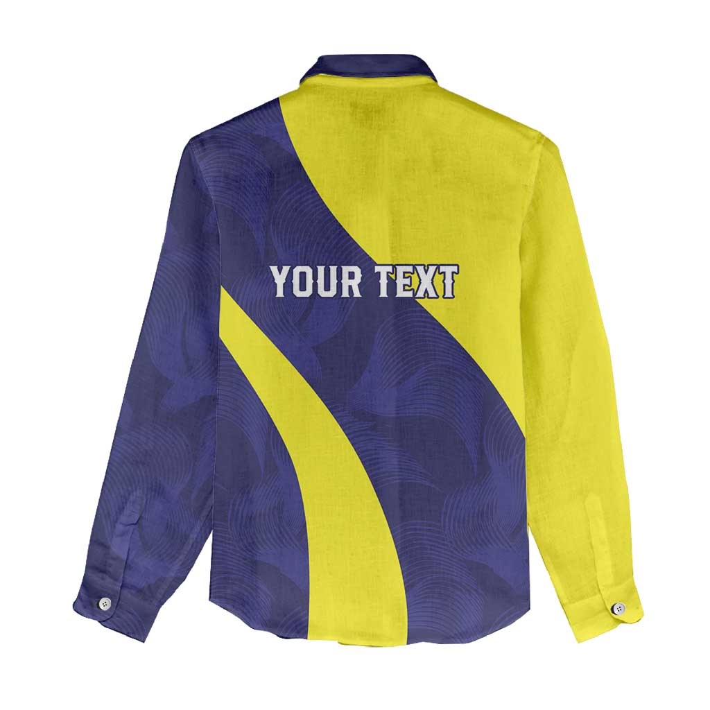 Felis dia di Bandera Curacao Personalized Women Casual Shirt Curacao Flag Style - Wonder Print Shop