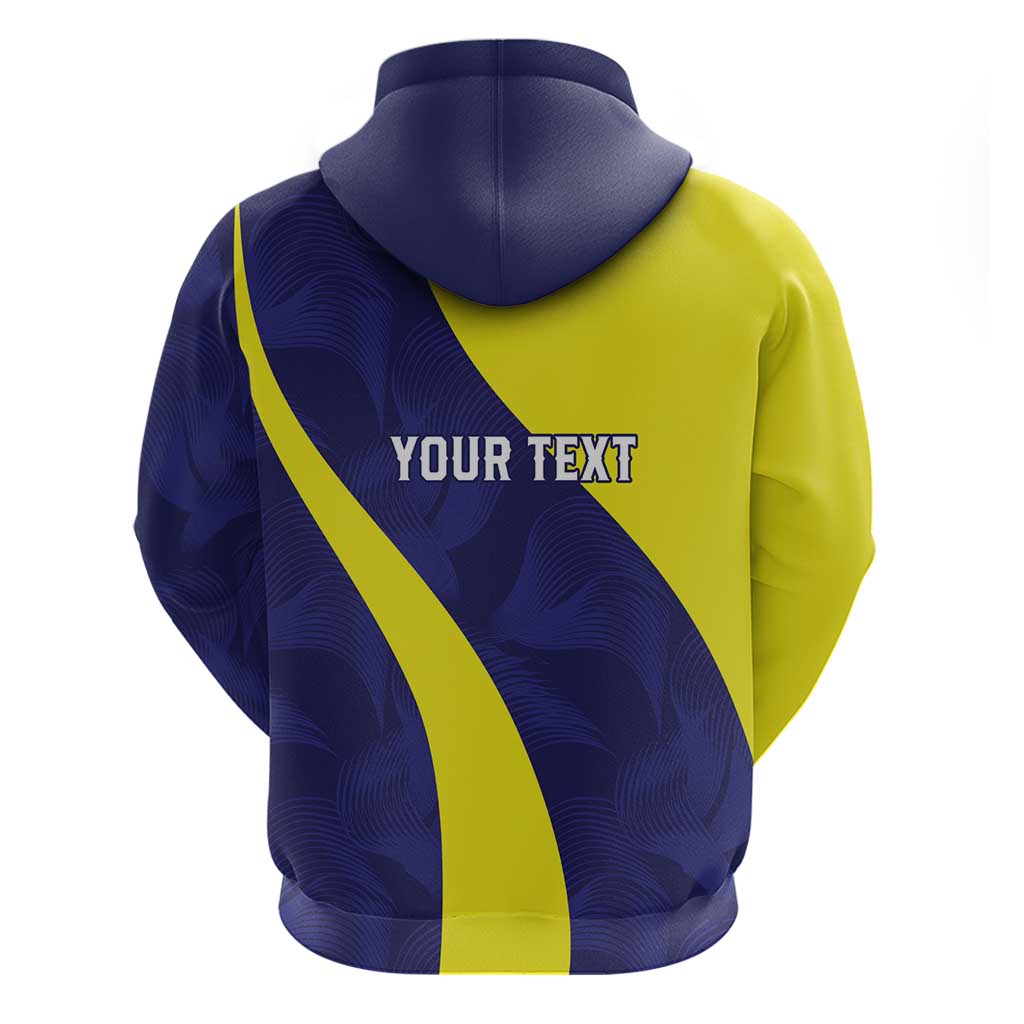 Felis dia di Bandera Curacao Personalized Zip Hoodie Curacao Flag Style - Wonder Print Shop