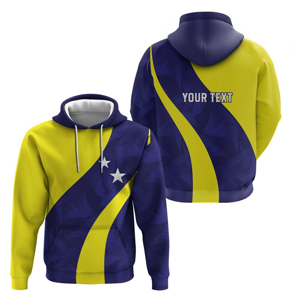 Felis dia di Bandera Curacao Personalized Zip Hoodie Curacao Flag Style - Wonder Print Shop