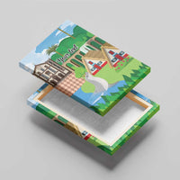 Feliz Dia de Madeira Personalized Canvas Wall Art Traditional Palheiros Straw-roofed Houses - Wonder Print Shop