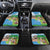 Feliz Dia de Madeira Personalized Car Mats Traditional Palheiros Straw-roofed Houses - Wonder Print Shop