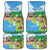 Feliz Dia de Madeira Personalized Car Mats Traditional Palheiros Straw-roofed Houses - Wonder Print Shop