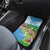 Feliz Dia de Madeira Personalized Car Mats Traditional Palheiros Straw-roofed Houses - Wonder Print Shop