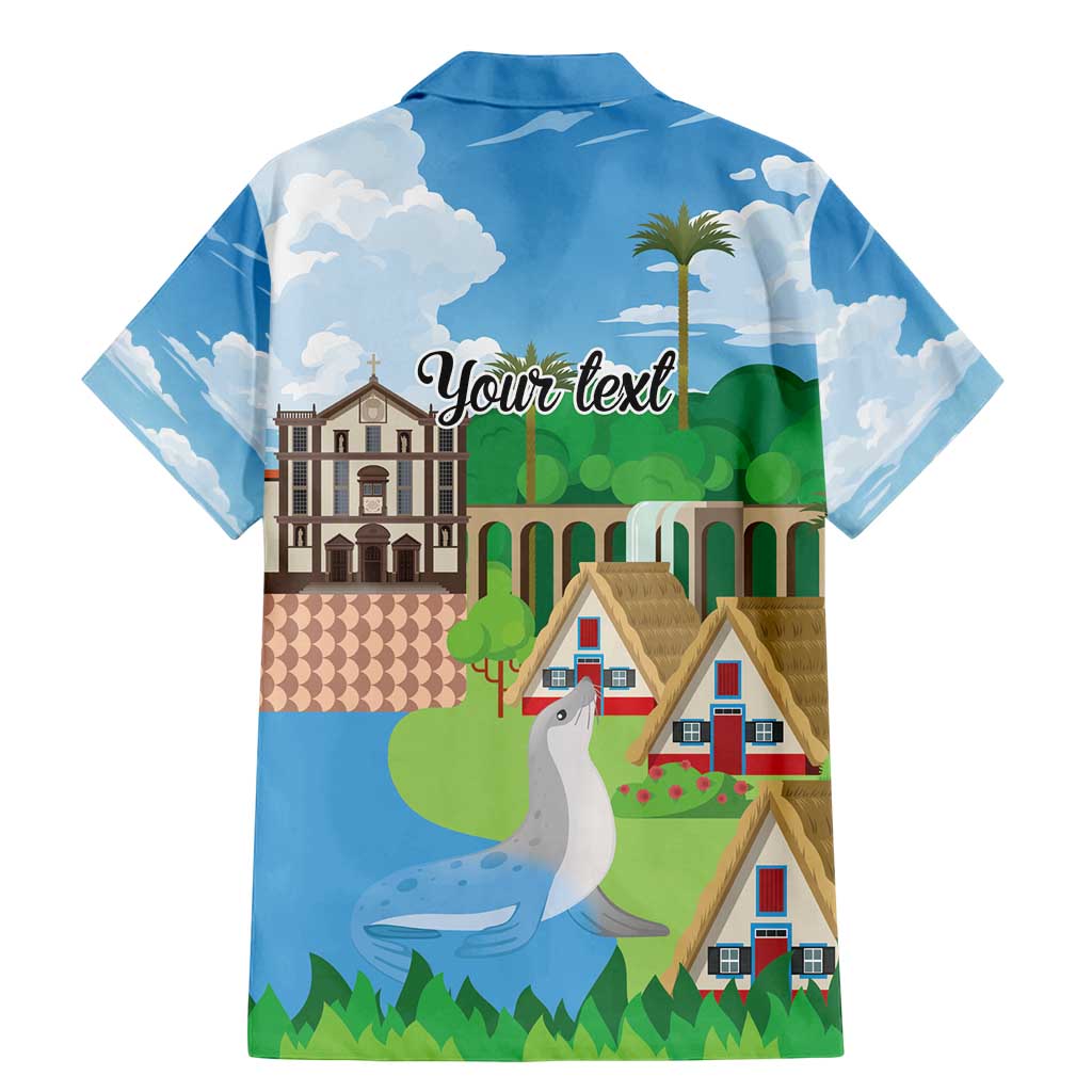 Feliz Dia de Madeira Personalized Family Matching Mermaid Dress and Hawaiian Shirt Traditional Palheiros Straw-roofed Houses - Wonder Print Shop