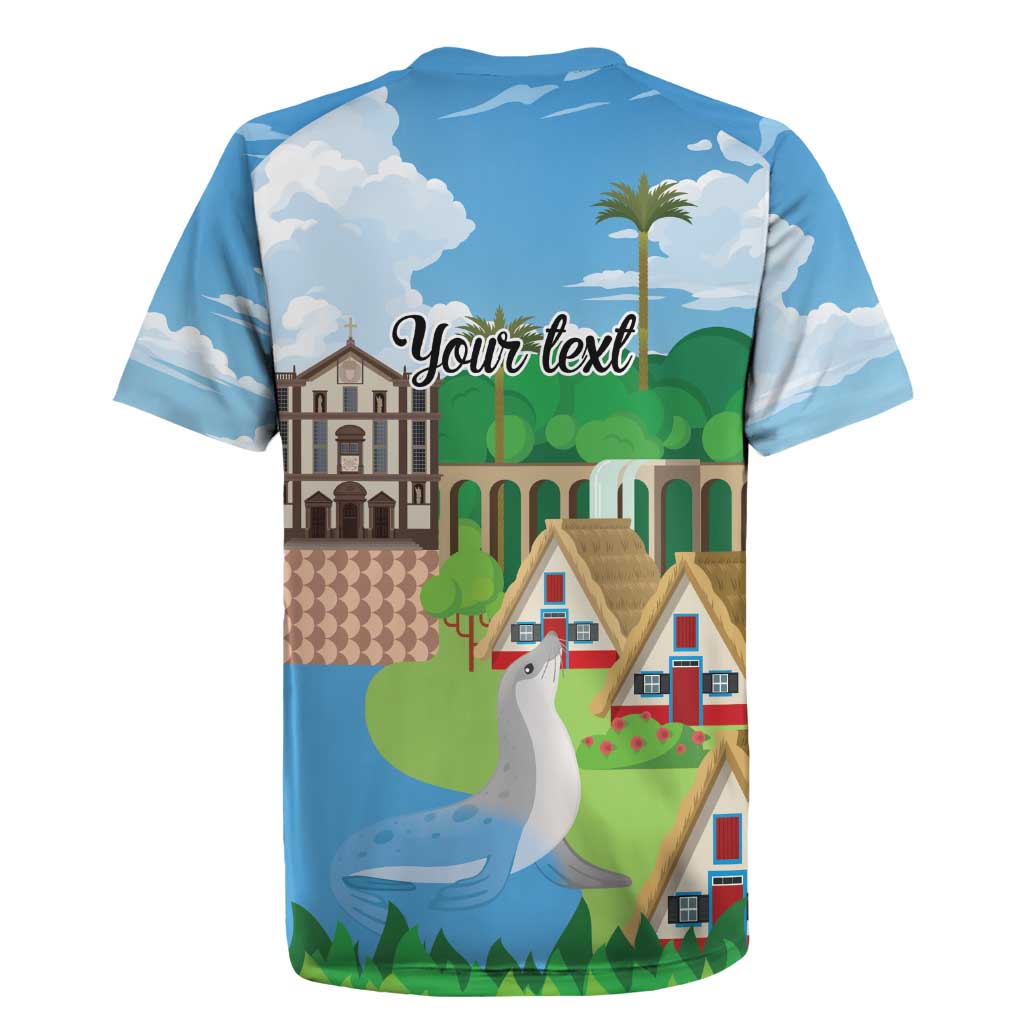 Feliz Dia de Madeira Personalized Rugby Jersey Traditional Palheiros Straw-roofed Houses - Wonder Print Shop