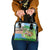 Feliz Dia de Madeira Personalized Shoulder Handbag Traditional Palheiros Straw-roofed Houses - Wonder Print Shop