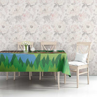 Feliz Dia de Madeira Personalized Tablecloth Traditional Palheiros Straw-roofed Houses - Wonder Print Shop