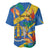Bird of Paradise Flower Madeira Personalized Baseball Jersey - Wonder Print Shop