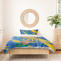 Bird of Paradise Flower Madeira Personalized Bedding Set - Wonder Print Shop