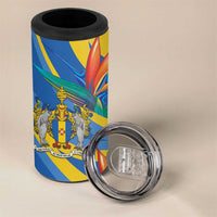 Bird of Paradise Flower Madeira Personalized 4 in 1 Can Cooler Tumbler - Wonder Print Shop