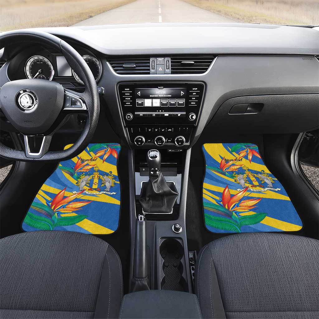 Bird of Paradise Flower Madeira Personalized Car Mats - Wonder Print Shop