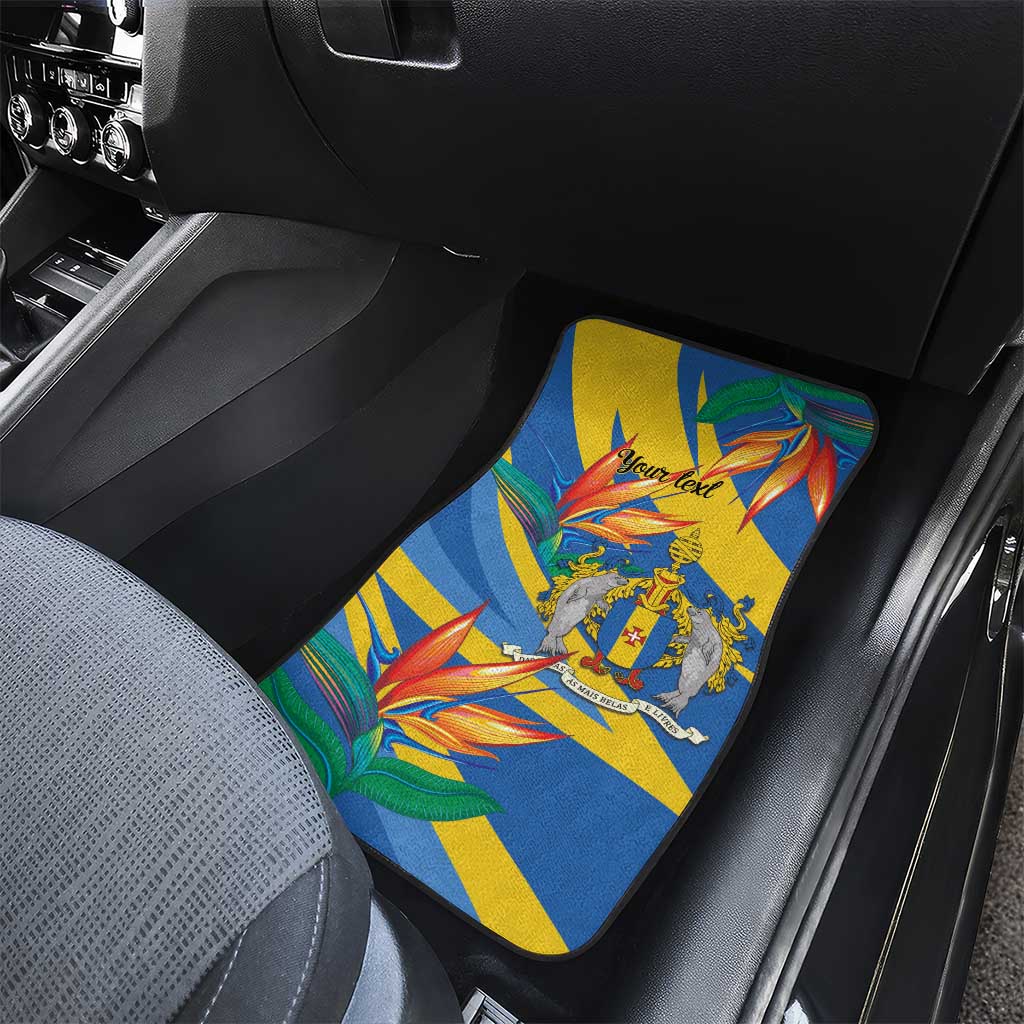 Bird of Paradise Flower Madeira Personalized Car Mats - Wonder Print Shop