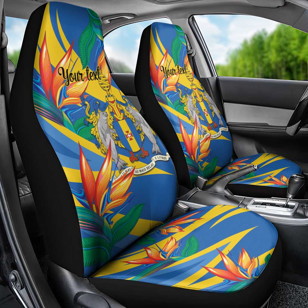 Bird of Paradise Flower Madeira Personalized Car Seat Cover - Wonder Print Shop