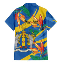 Bird of Paradise Flower Madeira Personalized Family Matching Mermaid Dress and Hawaiian Shirt - Wonder Print Shop