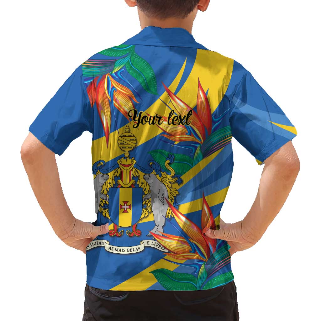 Bird of Paradise Flower Madeira Personalized Family Matching Puletasi and Hawaiian Shirt - Wonder Print Shop