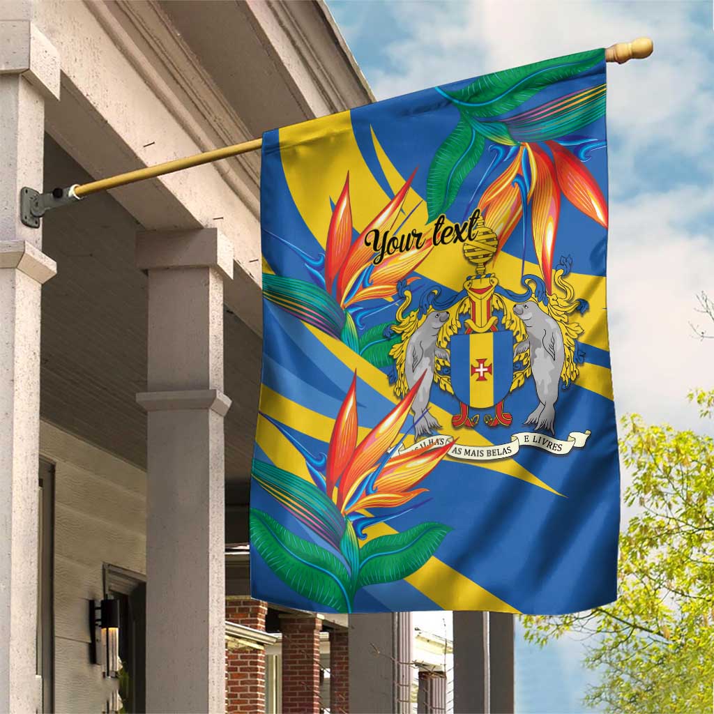 Bird of Paradise Flower Madeira Personalized Garden Flag - Wonder Print Shop
