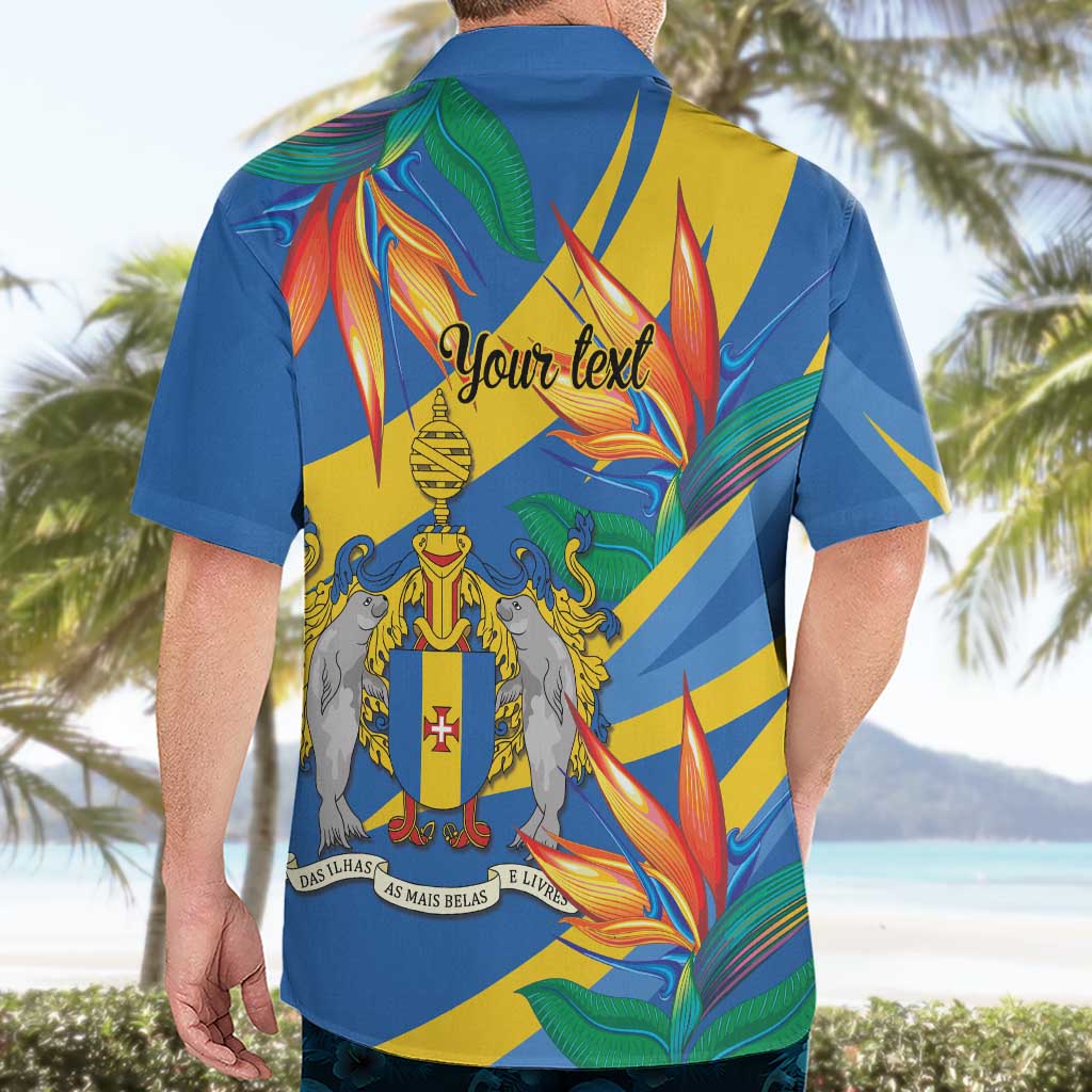 Bird of Paradise Flower Madeira Personalized Hawaiian Shirt - Wonder Print Shop