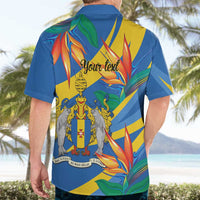 Bird of Paradise Flower Madeira Personalized Hawaiian Shirt - Wonder Print Shop