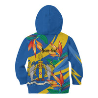 Bird of Paradise Flower Madeira Personalized Kid Hoodie - Wonder Print Shop