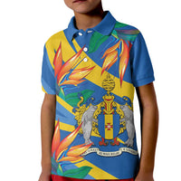 Bird of Paradise Flower Madeira Personalized Kid Polo Shirt - Wonder Print Shop