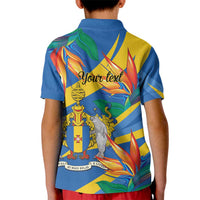 Bird of Paradise Flower Madeira Personalized Kid Polo Shirt - Wonder Print Shop