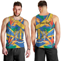 Bird of Paradise Flower Madeira Personalized Men Tank Top - Wonder Print Shop