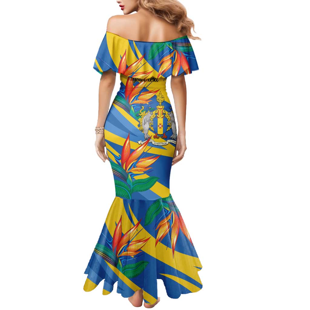 Bird of Paradise Flower Madeira Personalized Mermaid Dress - Wonder Print Shop