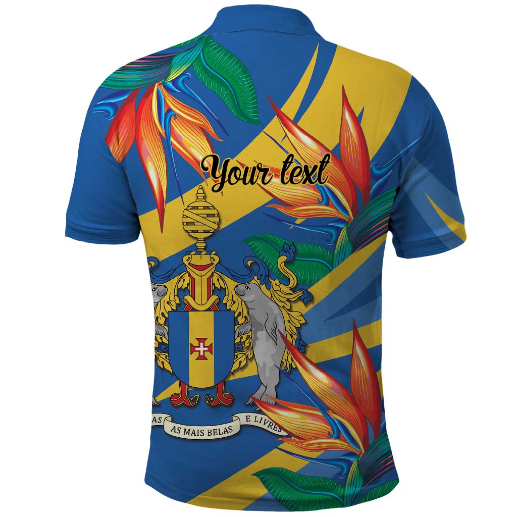 Bird of Paradise Flower Madeira Personalized Polo Shirt - Wonder Print Shop
