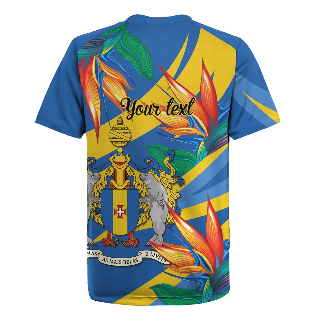 Bird of Paradise Flower Madeira Personalized Rugby Jersey - Wonder Print Shop