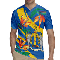 Bird of Paradise Flower Madeira Personalized Rugby Jersey - Wonder Print Shop