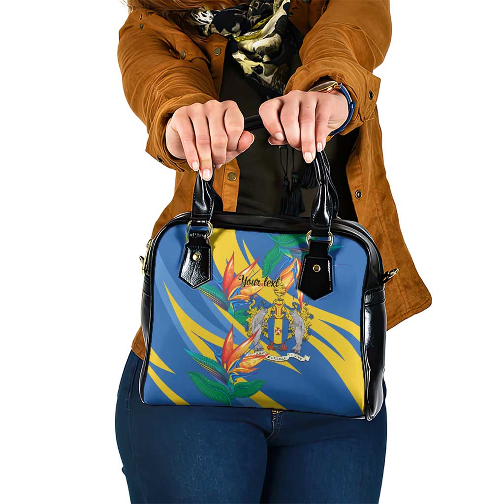 Bird of Paradise Flower Madeira Personalized Shoulder Handbag - Wonder Print Shop