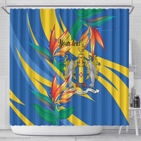 Bird of Paradise Flower Madeira Personalized Shower Curtain - Wonder Print Shop